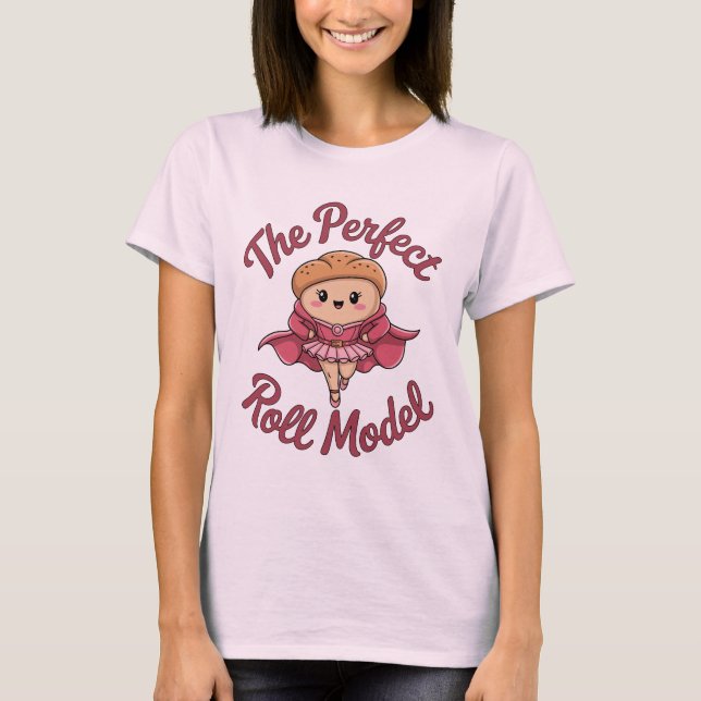 T-shirt Modèle de rouleau parfait (Devant)