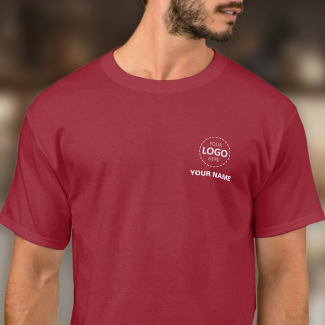 T-shirt Modèle de téléchargement du logo de l'entreprise - (Créateur téléchargé)