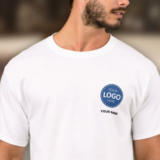 T-shirt Modèle de téléchargement du logo de l'entreprise - (Créateur téléchargé)
