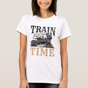 T-shirt Modèle de temps ferroviaire Hobbyiste ferroviaire