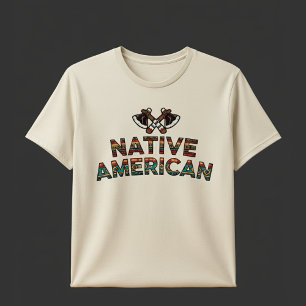 T-shirt Modèle de texte amérindien