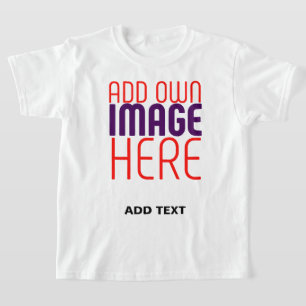 T-SHIRT MODÈLE DE TEXTE D'IMAGE BLANCHE SIMPLE MODERNE