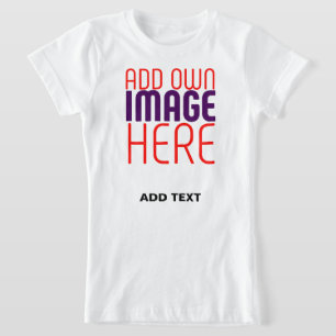T-Shirt MODÈLE DE TEXTE D'IMAGE BLANCHE SIMPLE MODERNE