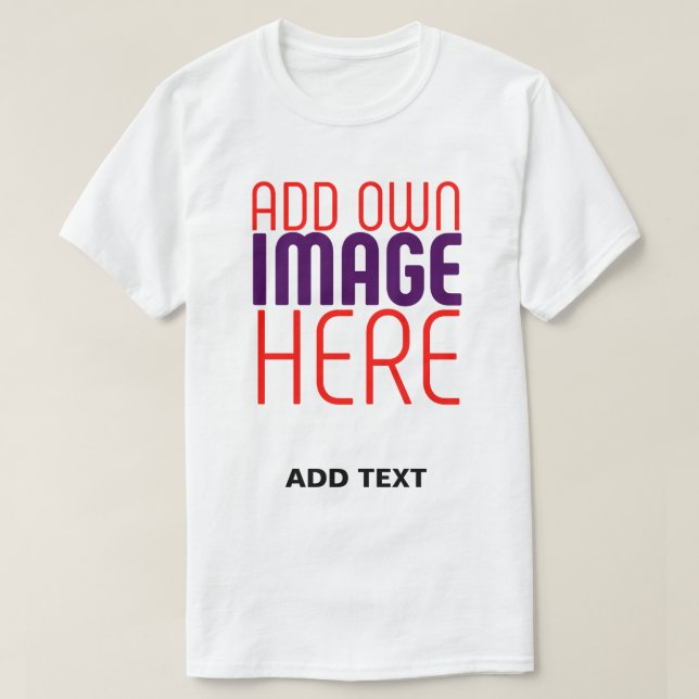 T-SHIRT MODÈLE DE TEXTE D'IMAGE BLANCHE SIMPLE MODERNE (Design devant)