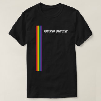 T-shirt Modèle de texte personnalisé Rainbow Pride
