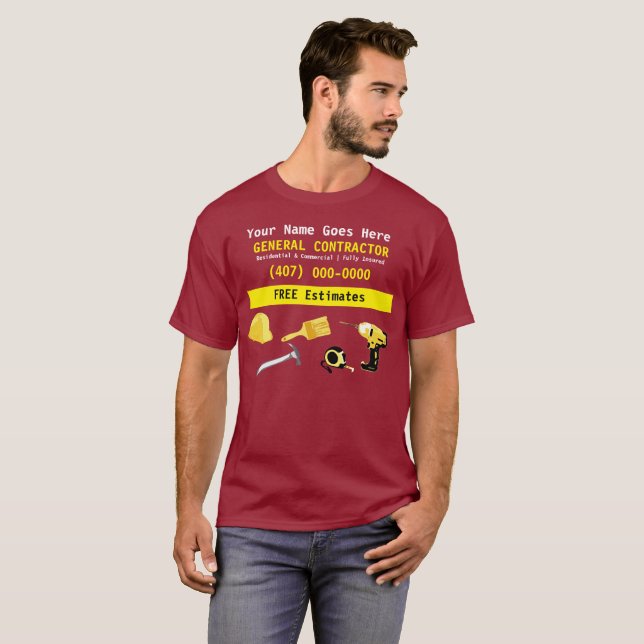 T-shirt Modèle de tout faire de l'entrepreneur général Han (Devant entier)
