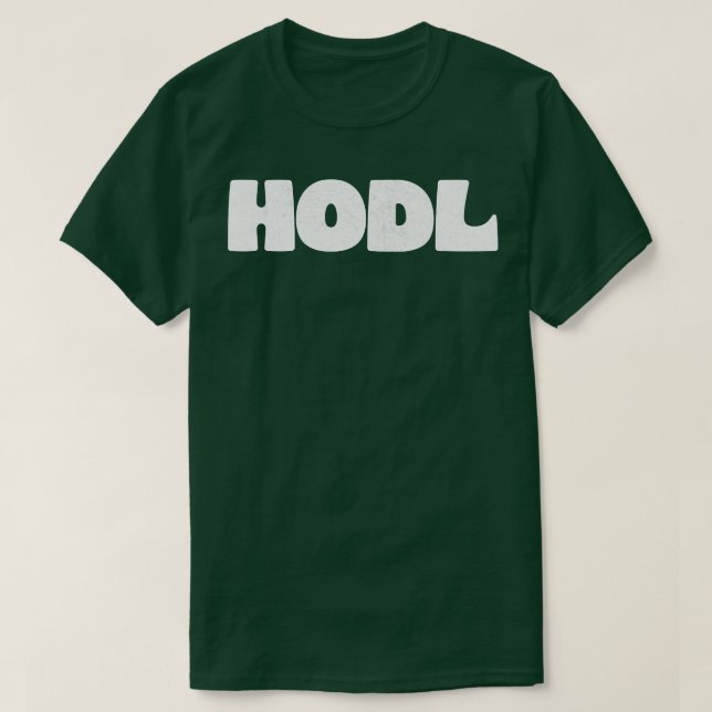 T-shirt Modèle de typographie de Bitcoin HODL (Design devant)
