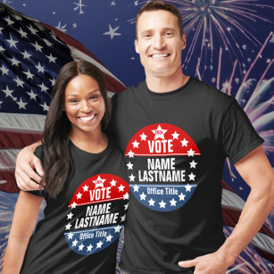 T-shirt Modèle d'élection de campagne personnalisée
