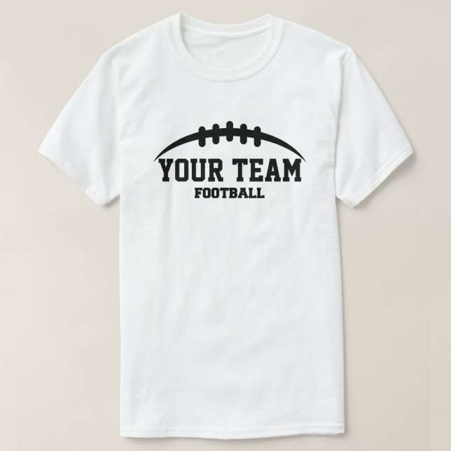 T-shirt Modèle des emplacements de football personnalisés (Design devant)