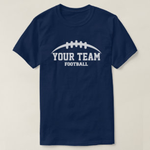 T-shirt Modèle des emplacements de football personnalisés