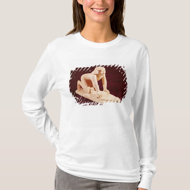 T-shirt Modèle d'un grain de meulage d'employé, vieux (Devant)