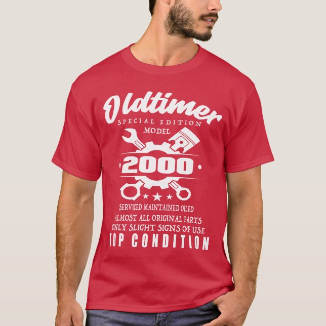 T-shirt Modèle Édition Spéciale Voiture Classique 2000 Ann (Devant)