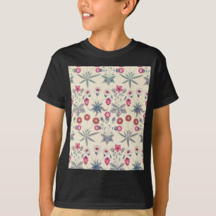 T-shirt Modèle floral de marguerite de William Morris roug
