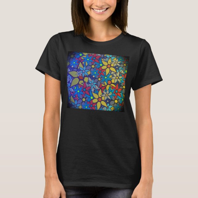 T-shirt Modèle floral tendance #3 (Devant)