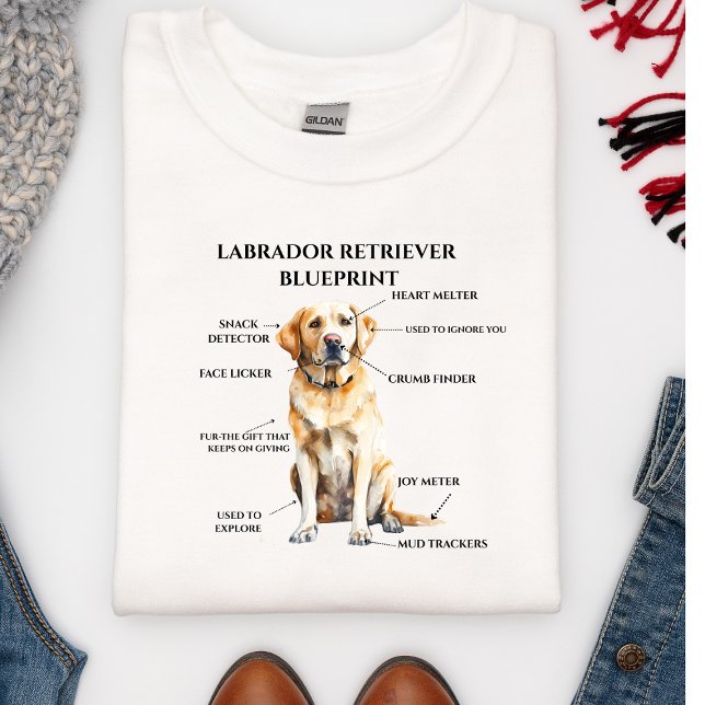 T-shirt Modèle Funny Labrador Retriever (Créateur téléchargé)
