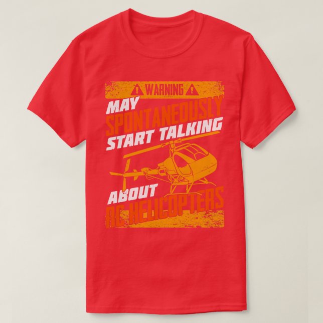 T-shirt Modèle hélicoptère hélicopper RC Copter Pilot Cade (Design devant)