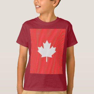 T-shirt Modèle Knit Maple Leaf Tricot Motif