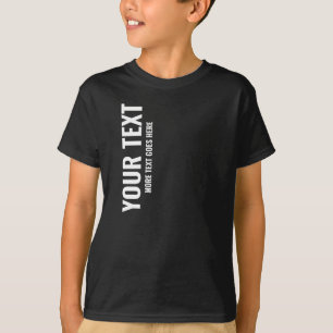 T-shirt Modèle Noir Blanc Garçons Enfants Meilleur Cool Si