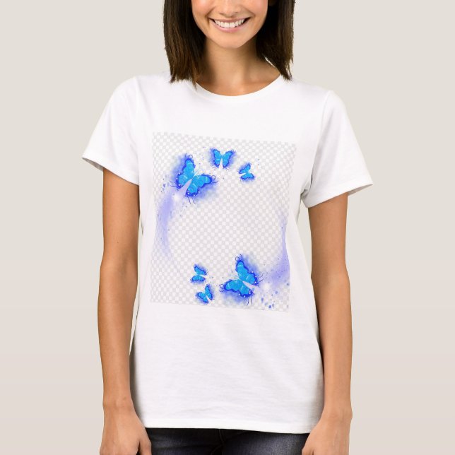 T-shirt Modèle papillon de tee-shirt (Devant)
