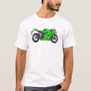 T-shirt Modèle peint à la main de brosse d'art de Ninja