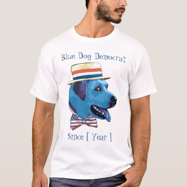 T-shirt Modèle personnalisable - Blue Dog Democrat depuis (Devant)