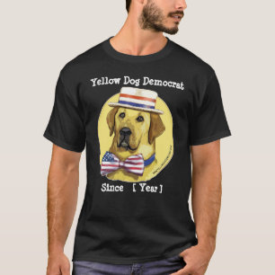 T-shirt Modèle personnalisable - chien jaune Démocrate