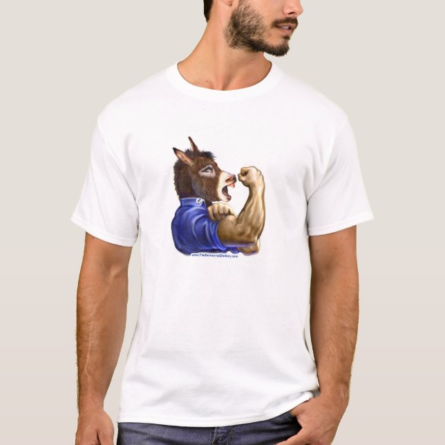 T-shirt Modèle personnalisable - Démocrate de vote depuis (Devant)