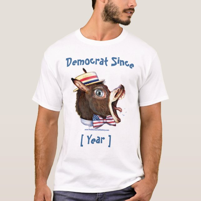 T-shirt Modèle personnalisable - Démocrate depuis (Devant)