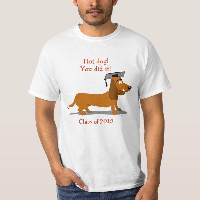 T-shirt Modèle personnalisable d'obtention du diplôme de (Devant)