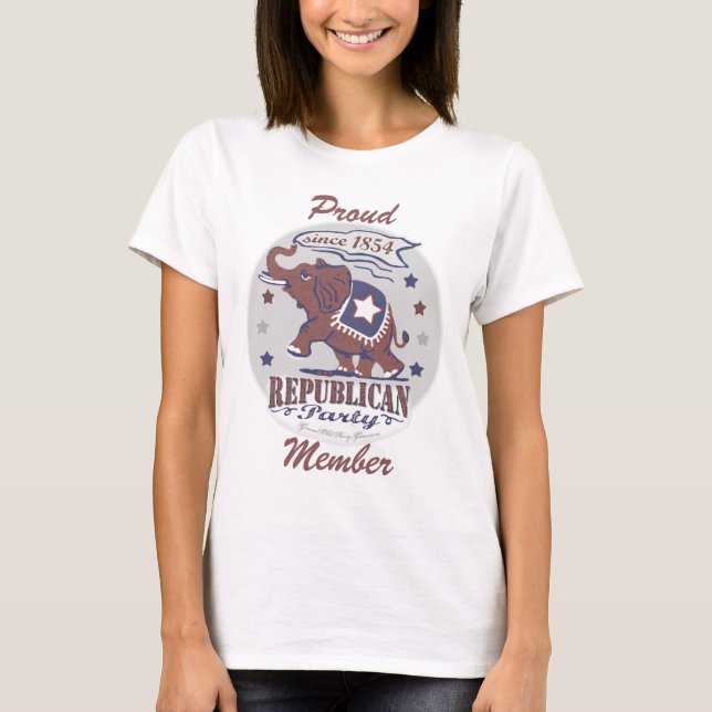 T-shirt Modèle personnalisable - républicain fier (Devant)
