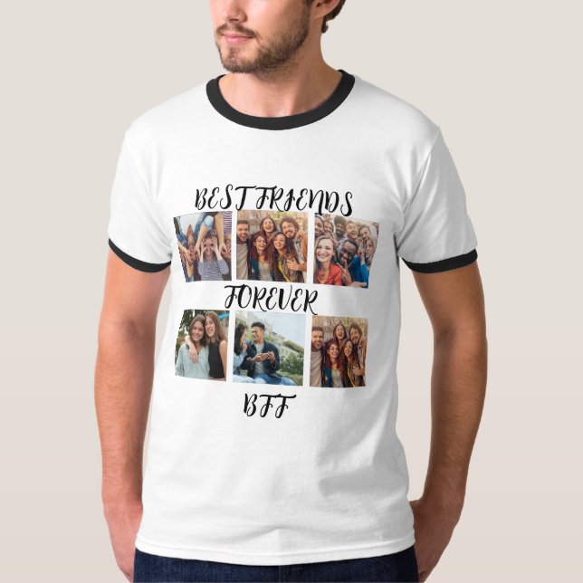 T-shirt Modèle photo personnalisé "Best Friends Forever" (Devant)