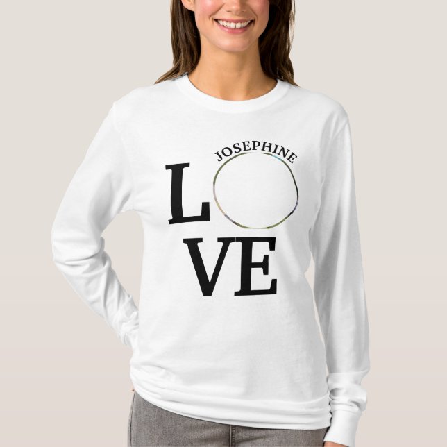 T-shirt modèle photo personnalisé moderne (Devant)