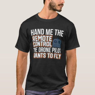 T-shirt Modèle pilote de drone quadrocopter volée