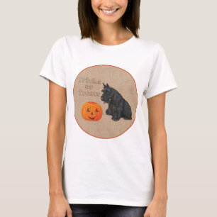T-shirt Modèle saisonnier automnal du Terrier Écossais