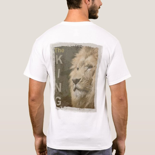 T-shirt Modèle tendance Lion blanc couleur élégante modern (Dos)