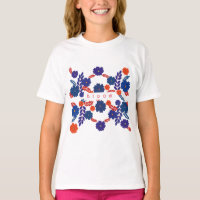 Modèle vectoriel simple de fleurs bleues