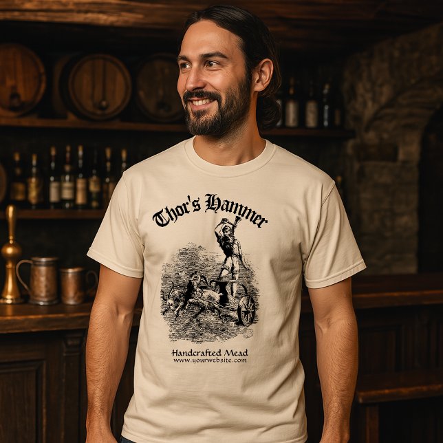 T-shirt Modèle Viking médiéval antique Thor (Créateur téléchargé)