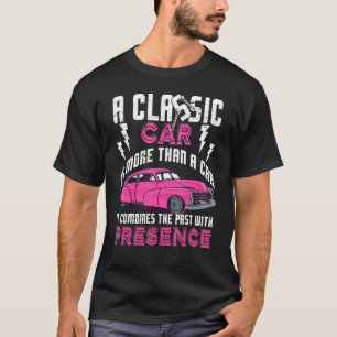 T-shirt Modèle vintage Motocyclette mécanique électrique