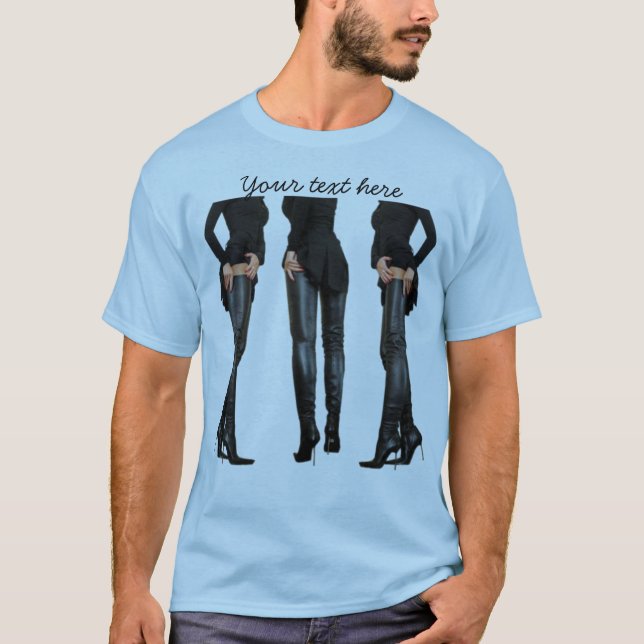 T-shirt Modèles d'amorçage haute cuisse (Devant)