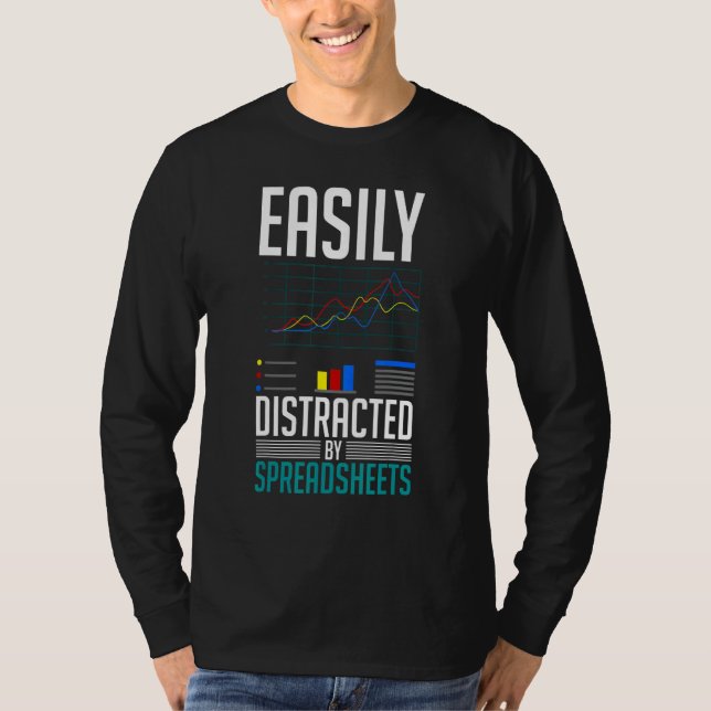 T-shirt Modèles de budget de logiciel de calcul de tableur (Devant)