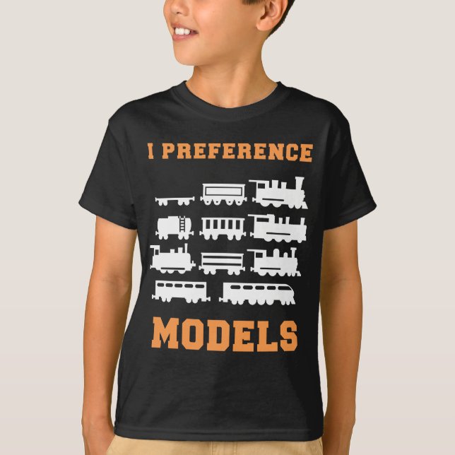 T-shirt Modèles de préférence pour le train ferroviaire Lo (Devant)