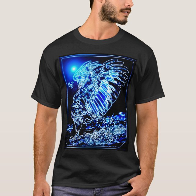T-shirt Modèles d'oiseaux : Aigle amaigri 01-01 (Devant)