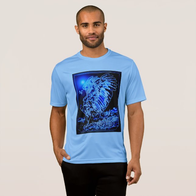 T-shirt Modèles d'oiseaux : Aigle amaigri 01-01 (Devant entier)
