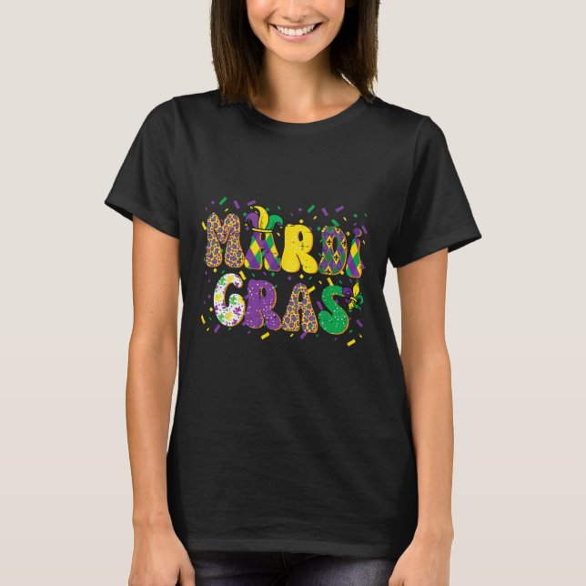 T-shirt Modèles Mardi Gras Bouffon Carnaval Défilé Femmes  (Devant)
