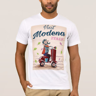 T-shirt Modena Italie poster de voyage Scooter