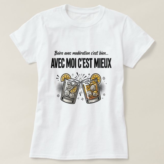 T-shirt Modération (Design devant)