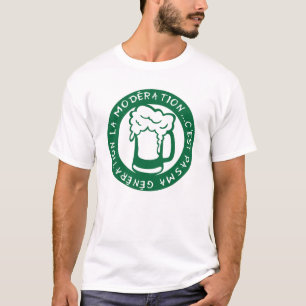 T-shirt moderation generation alcool biere verre logo 1