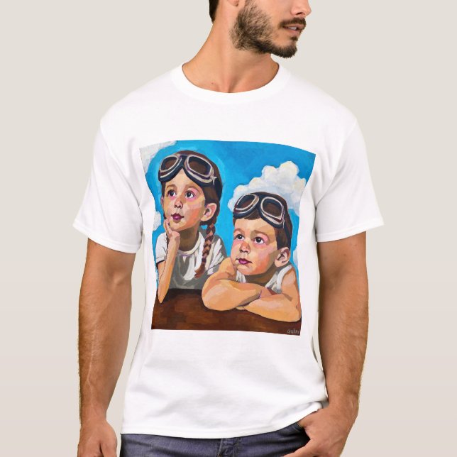 T-shirt Modern Cherub Painting - Inspired by Rembrandt (Devant)