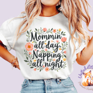 T-shirt Modern Cute Floral Mother's Day, Cute Botanical