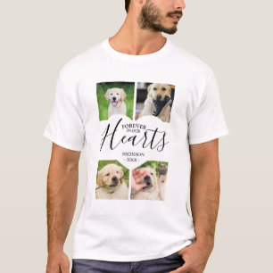 T-shirt Modern Forever In Our Hearts Pet Photo Collage